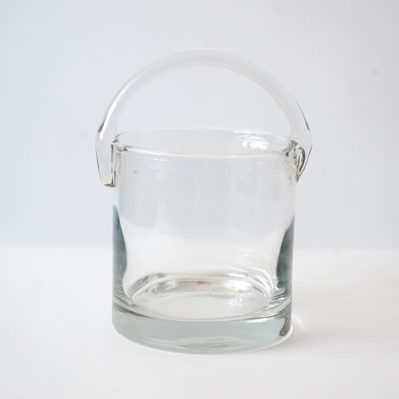 Blenko Dining Clear Glass 5 Quart Ice Bucket W Applied Glass Handle Blenko Poshmark